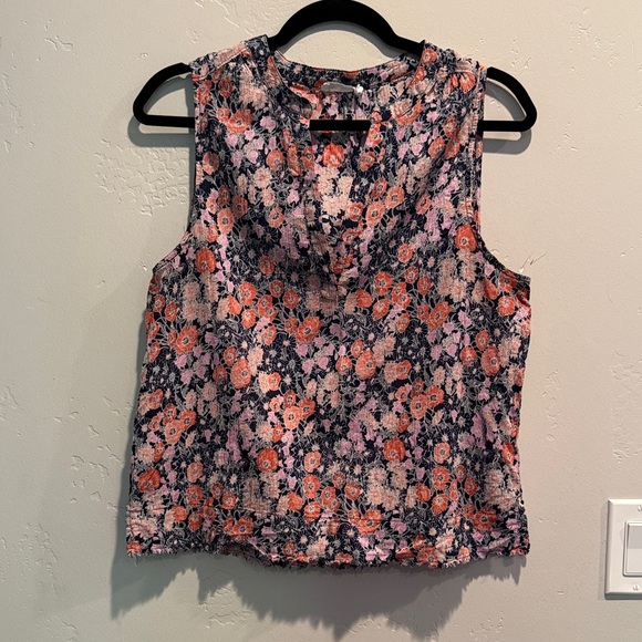 Carve Designs Floral Sleeveless Blouse - Pink and Black - Picture 1 of 2